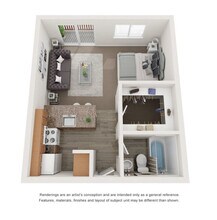 Standard Studio D17 floor plan